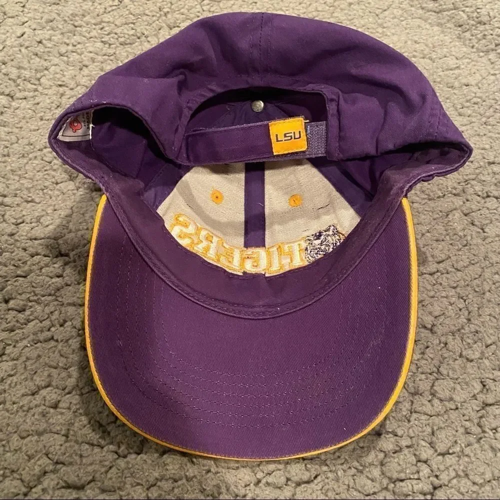 LSU Purple & Gold Baseball Hat Adjustable LSU Tigers